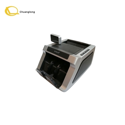 JUNUO C05 Liczarka do pieniędzy z detektorem, czarna z wyświetlaczem LED, maszyna do liczenia banknotów do kas bankowych