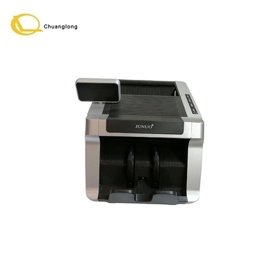JUNUO C05 Liczarka do pieniędzy z detektorem, czarna z wyświetlaczem LED, maszyna do liczenia banknotów do kas bankowych