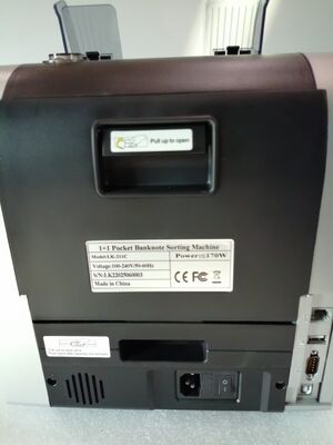 1+1 Kieszonkowa maszyna do sortowania banknotów Licznik pieniędzy Detektor Czarny z wyświetlaczem LED LK22025060003